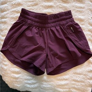 Lululemon Maroon Athletic Shorts
